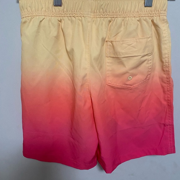 Abercrombie Kids Yellow and Pink Ombre Swim Shorts - Picture 2 of 4